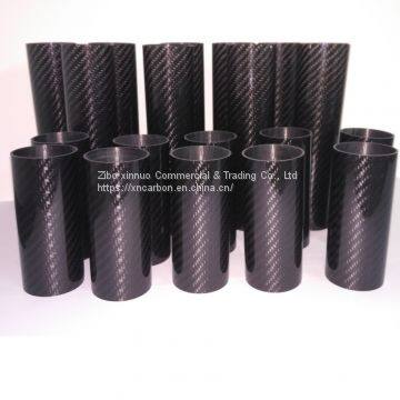 short length carbon fibe tube high glossy 3K twill carbon fiber tube working under water