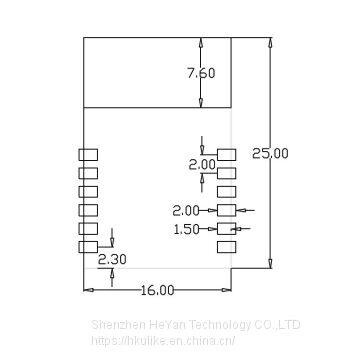 SX1280 LORA SPI RF module,Wireless module,SPI RF module,Long Rang,2450mhz