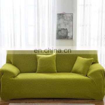 Soft High Stretch Solid Sofa Slipcover Machine Washable Spandex Sofa Covers photo-4