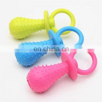 Nontoxic Mini-nipple Small Bell Inside Pet Molar Bite Tpr Dog Toy photo-2