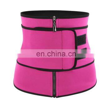 Women Hot Sweat Neoprene Workout Waist Trainer Corset Trimmer Belt Zipper Slimming Weight Loss Body Shaper photo-6