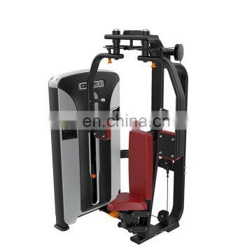 80kg Free Weight Adjustment, Pectoral Fly Commercial Straight Arm Clip Chest Fitness Equipment Trainer With Elbow Pad