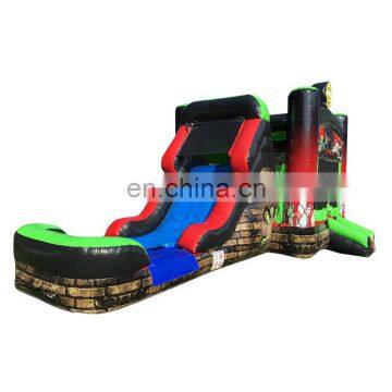 Zombie Inflatable Wet Dry Bouncer Combo Bouncy Castle Kids Jumping Bounce House Water Slide For Kids Playing