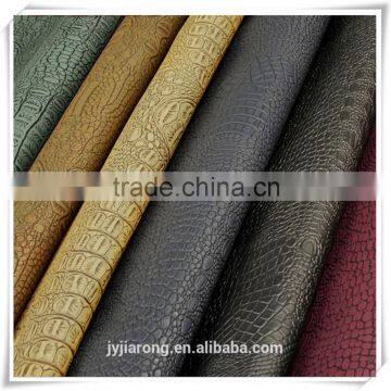 100% PU Material Crocodile PU Leather/Embossed Leather