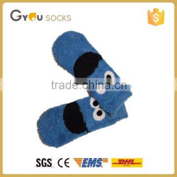 Funny face pattern women winter fuzzy indoor warm socsk