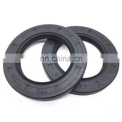 Manufacture Custom Standard Machine Rotary Shaft Lip Seal NBR FKM ACM Oil Seal China NBR FKM Silicone Rubber Double Lips+spring