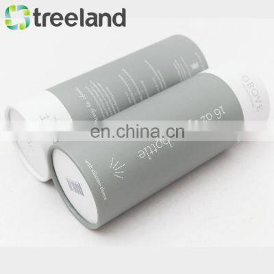 Rigid Round Box 3 Piece Telescopic Paper Tube T-shirt Packaging photo-4