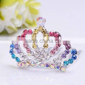 2015 NEW MODEL FZZ -035 bridal wedding hair tiara crown wholesal full color diamond