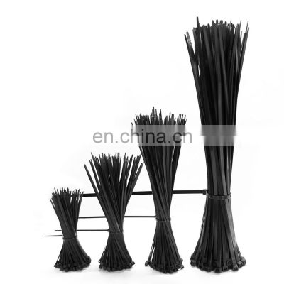 JZ PA6 2.5*80mm White and Black Zip Ties Nylon Cable Tie