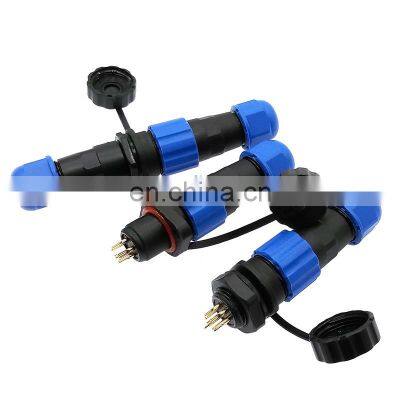 SP13 Waterproof connector IP68  2 Pin 3pin 4pin 5pin 6pin 7pin connectors Plug socket Aviation plug , SP13 connector air socket