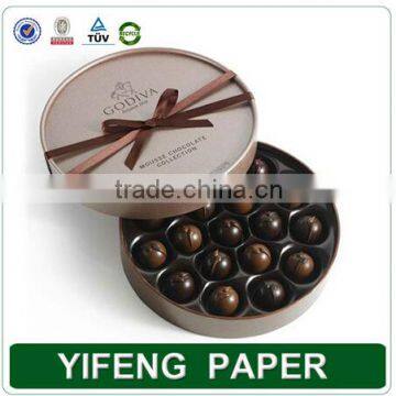 Empty Cardboard Candy Chocolate Paper Truffle Boxes With Clear Lid photo-3