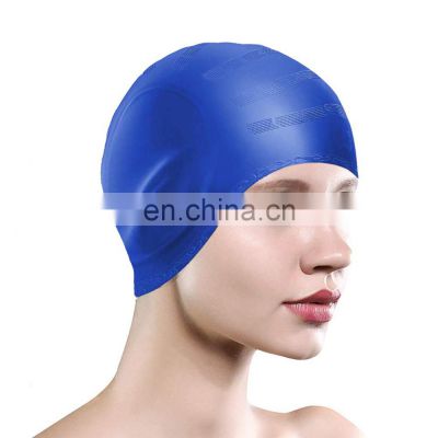 Swimming Caps Adults Elastic Waterproof Hats for Ear Protect Long Hair Men and Women Sports Swim Pool Equipment