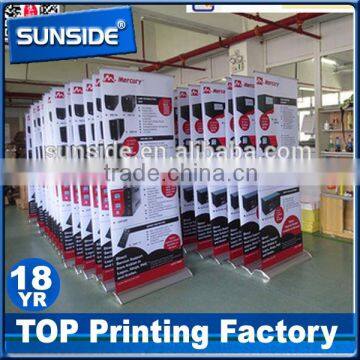 Hot Sale Aluminum Luxury Retractable Roll up Banner Stand Wide Base Roll Up-qt photo-6