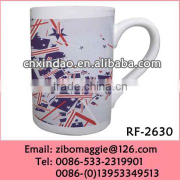 10oz U Shape Wholesale Tea and Beer Ceramic Cup for Promotion