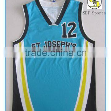 sublimation 100% polyester basketball singlets