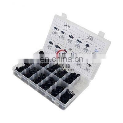 HE08 Plastic Fastener Rivets Clips Set Bumper Retainer Kit Body Clips Assortment