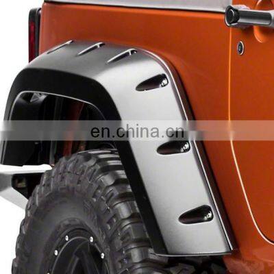 Car Accessories ABS Modified Fenders Painted Black Fender Flares For Jeep Wrangler JK 2007-2017 photo-3