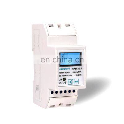 smart mini power single phase din rail electricity with pulse output energy meter wifi