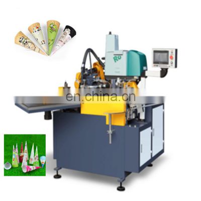 High Speed Automatic Ice Cream Paper Cone Sleeve Forming Machine /  Ice Cream Cone Making Machine