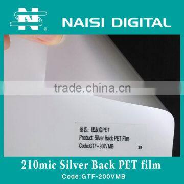 Roll up Media Silver Back PET Film 210mic