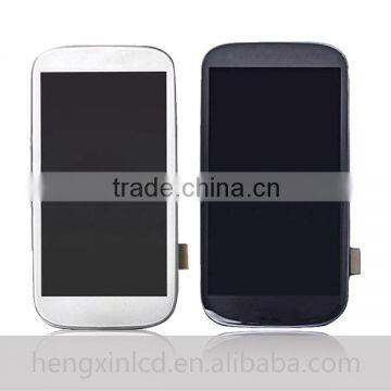 for samsung s3i9300 lcd touch screen ,for samsung galaxy s3 lcd digitizer with frame display from alibaba wholesale price