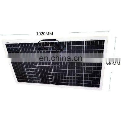 100W 18V Semi-flexible Monocry Stalline Cell Portable Solar Panel photo-4