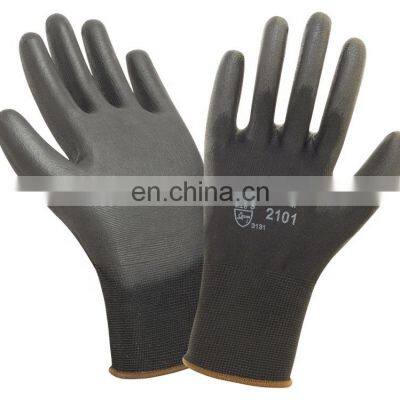 Automobile assembly plant Black Nylon Gloves Liner PU Coated ESD Anti Static Work Gloves