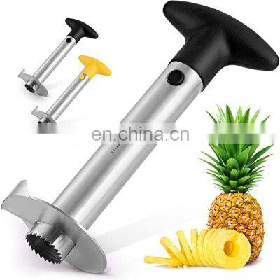 ORZ Pineapple Corer and Slicer Tool - Stainless Steel Pineapple Cutter With Sharp Built-in Blade & Detachable Handle