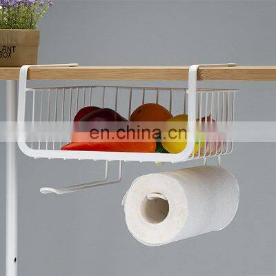 Under Cabinet Hanging Metal Wire Storage Basket for Kitchen Pantry photo-2