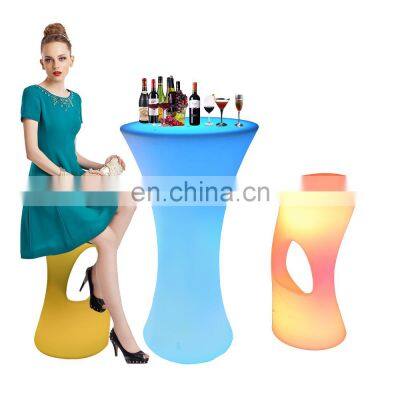 led bar table with sofa /Luminous Glowing Plastic Color Change Bar Tables and Chairs illuminated led bar high barstool chair