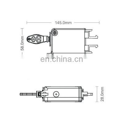 Front Rear Tailgate Door Control Central Actuator Motor Lock Solenoid 5 Pin For Citroen Peugeot photo-5