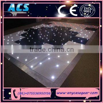 ACS Black and white twinkling starlit LED dance floors, led starlight dance floor 20x20ft