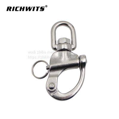 304/316 Stainless Steel Swivel Eye Snap Shackle photo-4