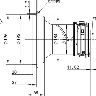 18-54/50-90/25-100/30-150mm Thermal Imaging Electric Continuous Zoom Lens 1280 * 1024 photo-4