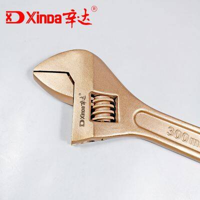 Xinda Non Sparking Adjustable Wrench Copper Spanner Explosion Proof Tools Manufacturer photo-4
