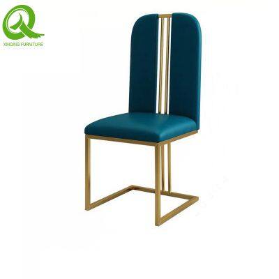 Banquet Wedding Chair Hotel Stainless Steel Furniture Supplier Rose Gold Metal Modern Dinner Chair