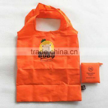 foldable nylon shopping bag, Customized logo reusable shopping bags