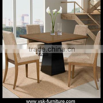 DT-003 4 Seaters Wood Kitchen Table And Chair Dining Set