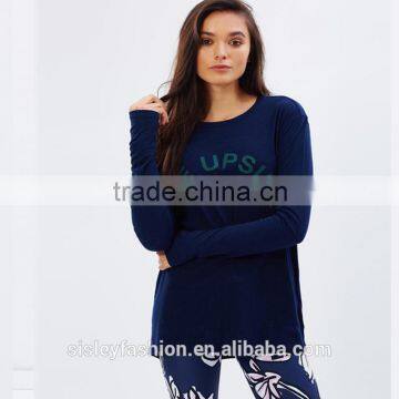 High quality fashion t shirt OEM service long sleeve women t shirt new arrivalTS051