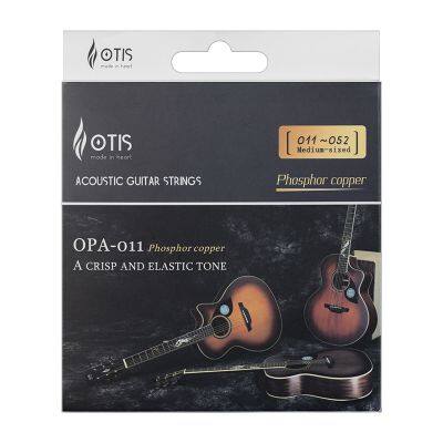 OTIS Folk Guitar String OPA-011,Good Quality Phosphor Copper Acoustic Guitar Strings, Durable Acoustic Guitar String Set