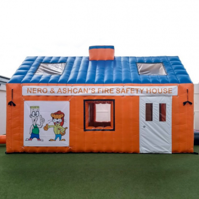 Anti-Stomping Inflatable Fire Safety House Tent for School Education and Fire Drills