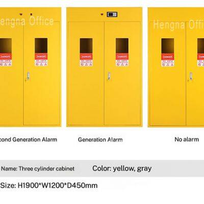1900mm Single Gas Cylinder Cabinet for Research Universities, Intelligent Gas Leakage Detection & Automatic Fan System photo-3