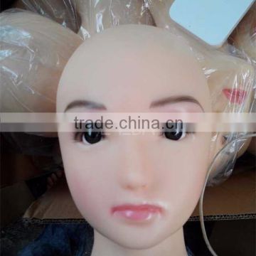 mannequin head toy with natural hair training mannequins head