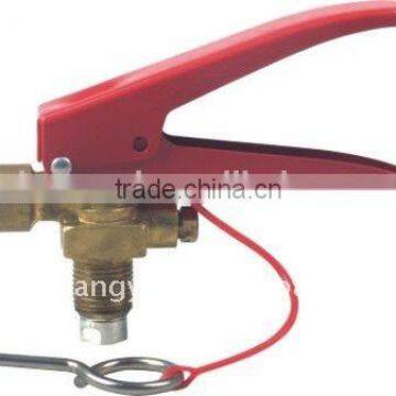 CO2 extinguisher valve