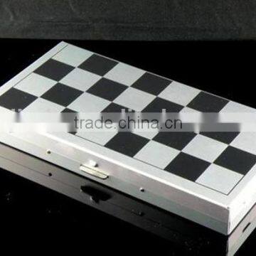 folding plastic chess board set