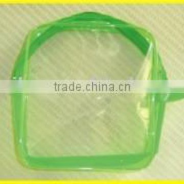 transparent pvc bag/ zipper plastic bag