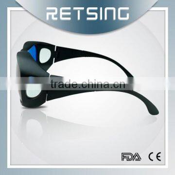 Red blue lens and reusable 3D glasses for 3D theater