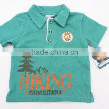Boy's fashion printed polo shirt &fashion collar shirt stocklot