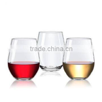 100% Tritan Unbreakable Stemless Wine Glass