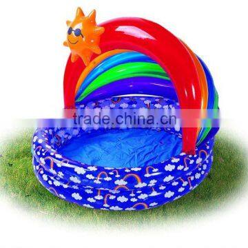 inflatable pool with roof & baby pool